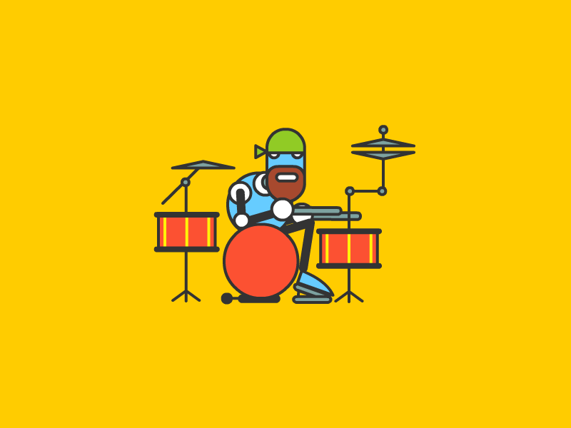 Robot Rave by Eran Mendel on Dribbble