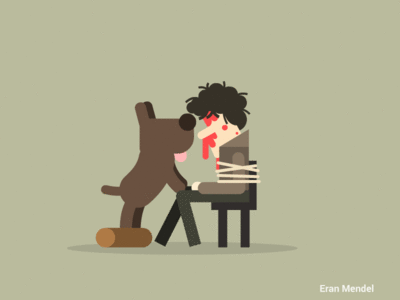 Ep 9: Bye Bye Bastard game-of-thrones animation gif loop hound dog got ramsay