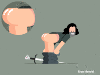 Season 7 bonus GIF - Jon's revelation character game of thrones 2d illustration motion jon snow stark gif animation