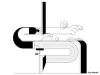 Screen time 2d illustration motion gif cat character animation