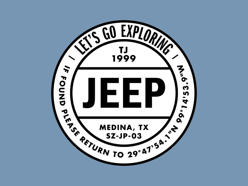 Jeep sticker design