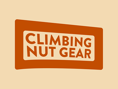 Climbing Nut Gear Logo branding logo rock climbing