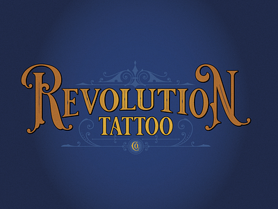 Revolution Tattoo barbary coast branding logo tattoo vector victorian