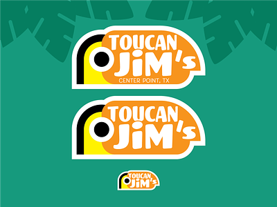 Toucan Jim's Refined bird branding design illustration logo theme topical vector