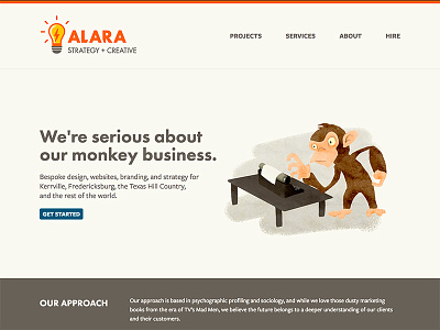 Alara Creative Redesign design illustration monkey web design website