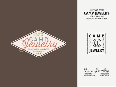 Camp Jewelry Concepts branding camp design jewelry logo vector vintage