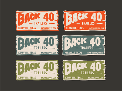 Back 40 Trailers - Color Comps