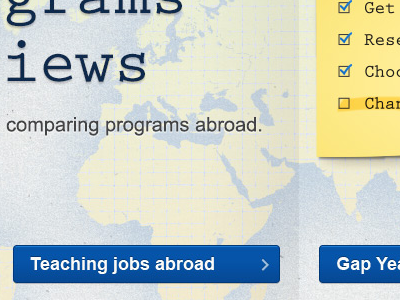 Go landing page abroad homepage landing page map sticky note travel