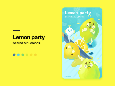 Lemon Party design illustration