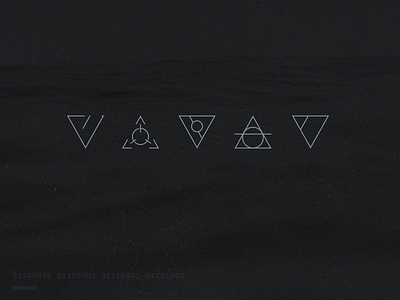 Tricons branding dark icons triangles waves