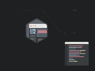 Flat UI & Code Icon colors flat hexagon icons osx sublime text triangles ui