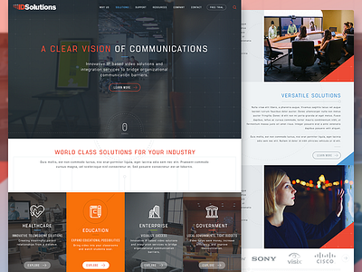 ID Solutions communications icons mockup software ui ux video web webdesign website