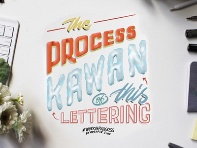 "Kawan" Lettering Process