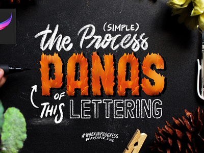 "Panas" Lettering Process