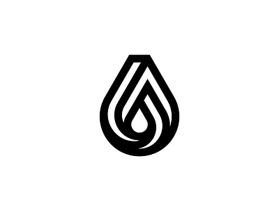 Penrose Drop drop lines logo mark penrose symbol water