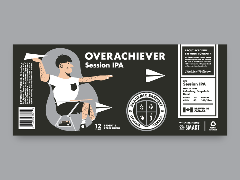 Beer Label beer can beer label ipa illustration beer