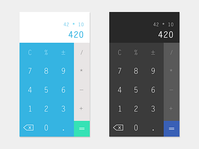 Daily UI #004 Calculator 004 420 app calculator daily ui 004 minimalism ui uichallenge