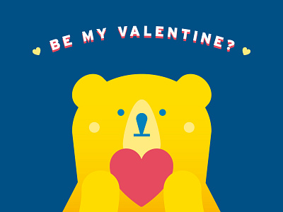 GOGOBEAR on a Valentine's Day bear cute heart love valentines day