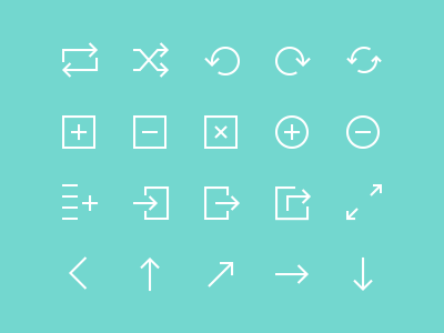 Lush Icons Symbols