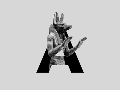 A for Anubis 36daysoftype art god poster type typography