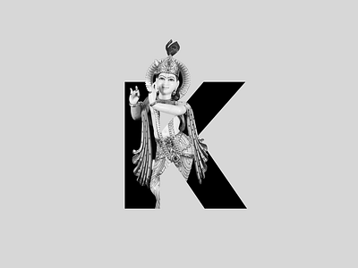 K for Krishna 36daysoftype art god poster type typography