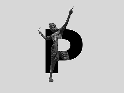 P for Parasuram 36daysoftype art god poster type typography