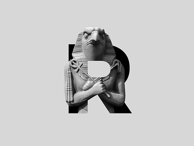 R for Ra 36daysoftype art god poster type typography