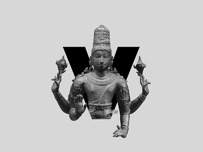 V for Vishnu 36daysoftype art god poster type typography