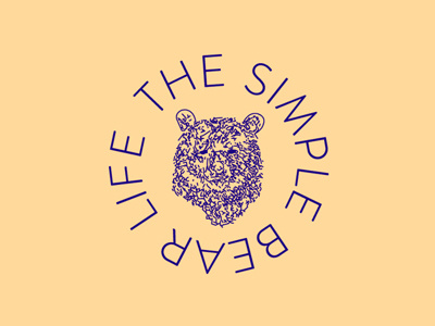 THE SIMPLE BEAR LIFE bear blog life logo the simple bear life