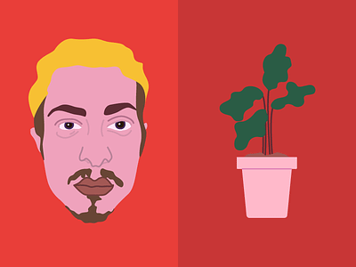 Face & plant face illustrated illustration plant play