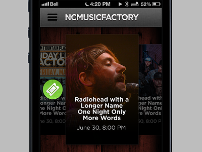 New mobile site for NC Music Factory android css css3 html ios iphone mobile
