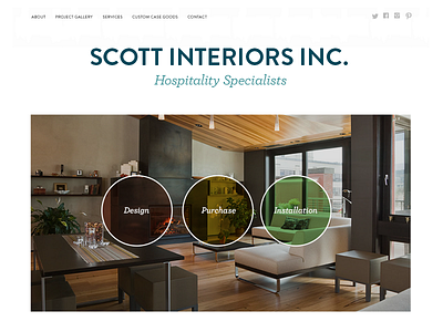 Scott Interiors homepage