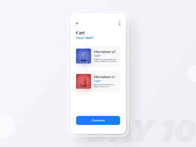 Day 10 | Cart Screen UI 10ddc app cart clean ui design ios app iosapp minimaldesign mobile mobile app mobile ui modern shoppincart trendy ui uidesign uidesignpatterns uiuxdesign ux uxdesign