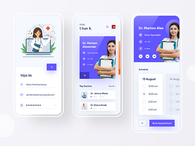 Doctor Appointment App UI Design