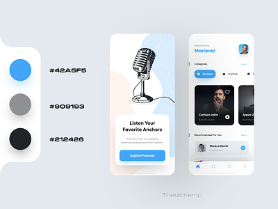 Podcast App UI Design
