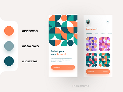 Patterns App UI Design
