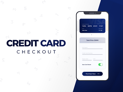 #DailyUI - Credit Card Checkout app design blue checkout colors contrast creditcard daily 100 challenge dailyui design iphone app typography ui