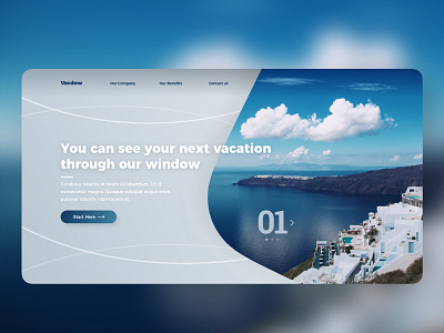 #dailyui - Landing Page 100daychallenge blue concept design dailyui design landing page typography ui vacations