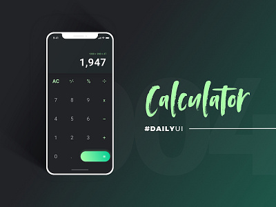 #DailyUI - Calculator