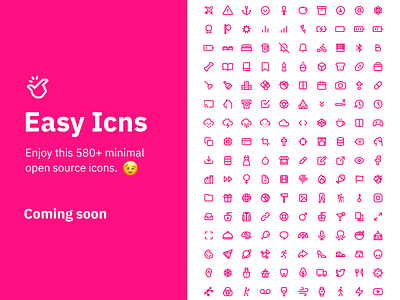 Easy Icns - Coming Soon easy icons free icons icon icon artwork icon pack icon set iconography icons open source icon