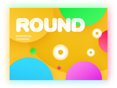Round colour graphical layout round saturation