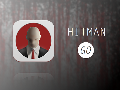 Imitating "Hitman Go" icon game hitman go icon ios sketch
