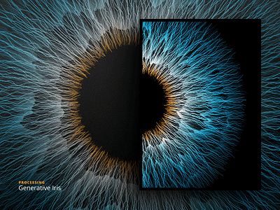 Generative Iris artificial code colorfull computation eye generative iris processing texture