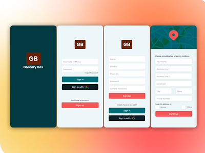 Onboarding Page for an app