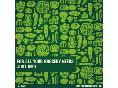 Social Media Advertisement adobe delivery dmo grocery illustration spark