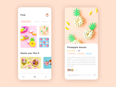 Summer Dessert 02 app design ui ux