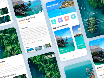 Travel App -3 app design ui