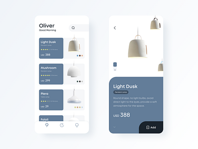 Light bulb display concept application clean design lamp light bulb ue ui