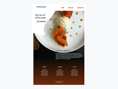 Landing Page Chococook