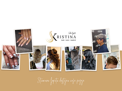Our Story | Beauty salon Kristina copywriter copywriting cover covers facebook cover identity branding identity designer our story rebrand rebranding